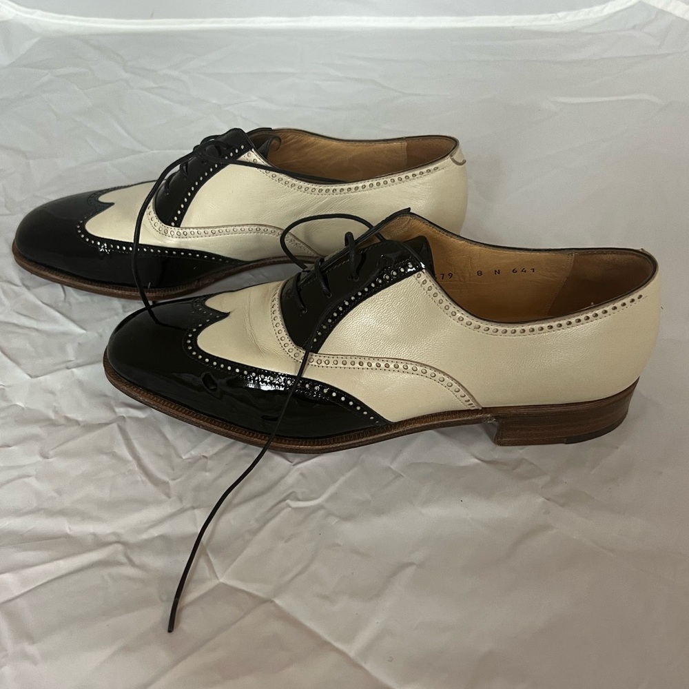 Neiman-Marcus x Gravati shoes in Black-Winter White Vintage